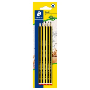 Staedtler Noris School Pencil Blistercard of 5 HB Writing Stationary Pencils New - Picture 1 of 5