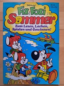 Rolf Kauka ́s Fix + Foxi cuaderno especial verano de 1977 con tarjetas de felicitación - cuaderno de cómics - Imagen 1 de 4