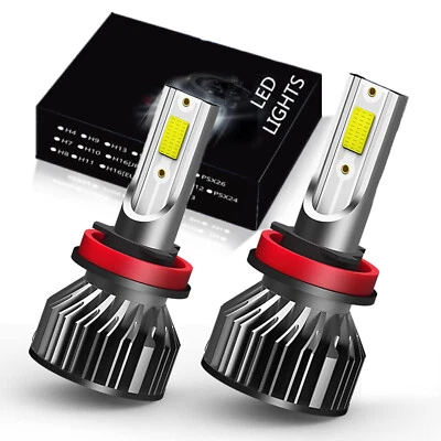 Kit de bombillas de haz alto y bajo LED H11 CSP súper brillantes 6500K blanco 660000LM Foto 1 de 4