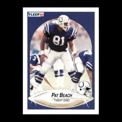 Pat Beach 1990 Fleer Indianapolis Colts #227 R325C 29 - Image 1 of 2