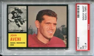 1962 Topps Football # 171 John Aveni (EX) Excellent PSA 5 +++ - Picture 1 of 2