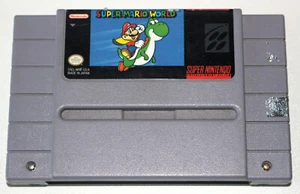 *Authentisch* Super Nintendo SNES Spiel Super Mario World NTSC-U/C USA Kanada - Bild 1 von 3