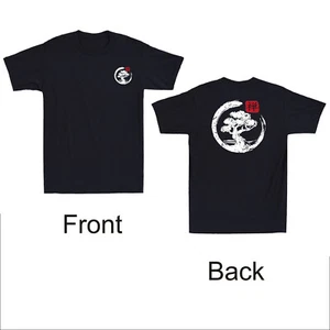 Japanese Enso Circle Bonsai Tree Zen Master Buddha Front & Back Print T-Shirt - Picture 1 of 8