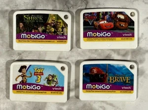 Lot of 4 Vtech MobiGo Loose Learning Games Shrek, Cars, Brave, Toy 3 - TESTED! - Picture 1 of 23