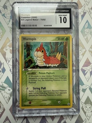 Wurmple Pokemon (2006) EX Legend Maker Gem Mint 10 - Image 1 of 2