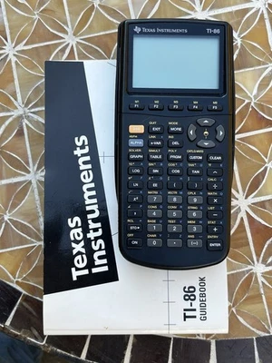 Texas Instruments Ti-86 Graphing Calculator With Manual Instruction Book - Image 1 of 4