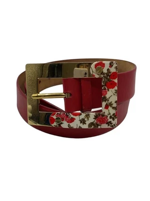 Cinturón de cuero para mujer DOLCE&GABBANA en rojo Foto 1 de 4