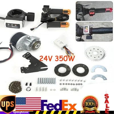 350w 24v Electric Bicycle Brush Motor With Freewheel E-bike Conversion Kit - Image 1 of 4