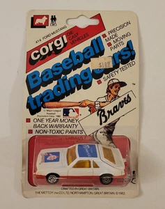 1982 CORGI BASEBALL TRADING CARS Unopened ATLANTA BRAVES MLB Matchbox MUSTANG - Picture 1 of 6