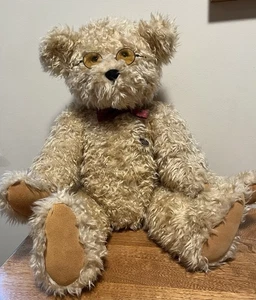 "Oso de peluche vintage Knickerbocker Professor Twiggl modacrílico 25"" RARO COMPLETO" - Imagen 1 de 11
