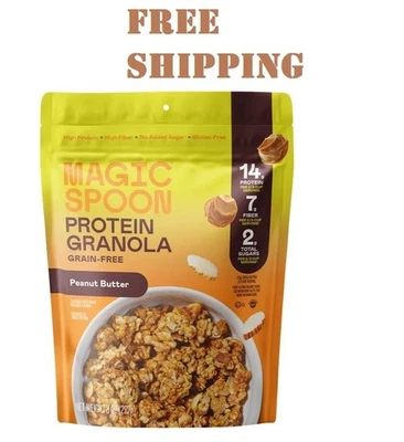 Magic Spoon 无谷物花生酱蛋白 Granola 包 8 盎司 — 第 1/4 张图片