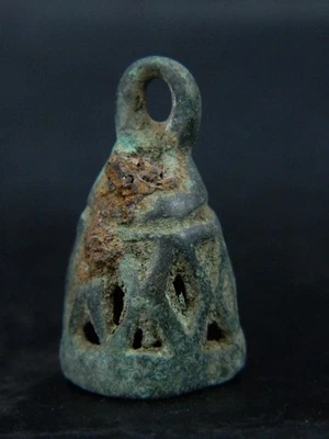 древний бронзовый открытый рабочий колокол bactrain 200-300 до н.э. ##STN939## - Изображение 1 из 4