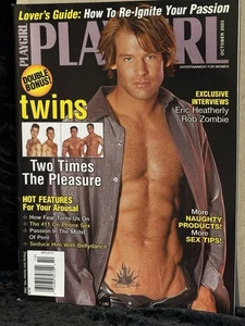 Play Girl Magazine Vintage October 2003 Twins Rob Zombie Eric Heatherly Cover - Imagen 1 de 2