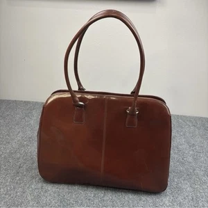 HOBO British Tan Leather Structured Bag Tote shoulder Purse bag - Picture 1 of 8