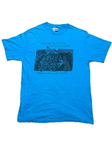 T-shirt vintage anni 80 Mary Azarian quando il mondo si stanca e smette di soddisfare - Foto 1 di 5