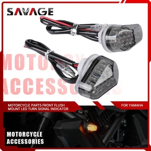 Front Flush Mount LED Turn Signal Indicator for YAMAHA MT-07 2021-2025 2024 MT07 - Picture 1 of 11