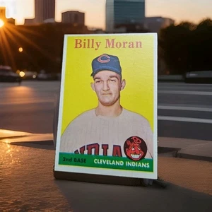1958 Topps Baseballkarte Cleveland Indians To Be Billy Moran #388 Vintage keine Knicke - Bild 1 von 2
