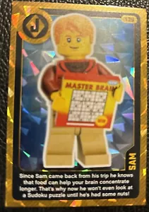 Sainsburys LEGO Living Amazingly Single Card 2020 Numb 139 Sam, Pearlescent Bk - Picture 1 of 2