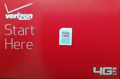 NEW  VERIZON NANO 4FF SIM• CDMA 4GLTE • NEW OEM • Prepaid/Contract (L) - Image 1 of 2