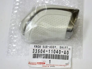 OEM Genuine TOYOTA Lexus LC500 Shift Knob WHITE 33504-11040-A0 NEW - Picture 1 of 3