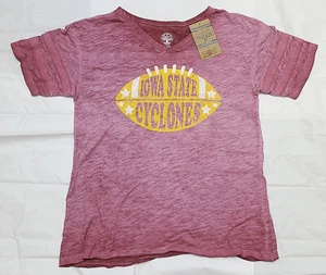 Iowa State CYCLONES Women's V-NECK T-Shirt Collegiant Licensed Product S (419) - Picture 1 of 3