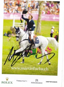 Martin Fuchs - Switzerland, Silver World Cup 2018 Riding, Original Autograph! - Picture 1 of 1