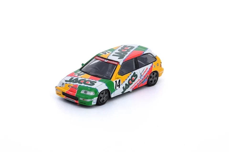 1/64 HONDA CIVIC EF9 JACCS #14 JTC 1992 INNO IN64-EF9-JAC92 RARE - Immagine 1 di 1