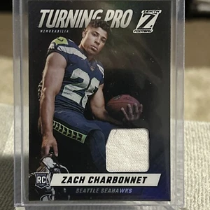 2023 Zenith Zach Charbonnet Turning Pro Jersey Card Seahawks TPM-ZCH - Picture 1 of 4