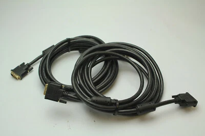 Lot Of 2 DVI to DVI Cable Male to Male Dual Link 24+1 Pin Display 15ft Long Used - Image 1 of 4