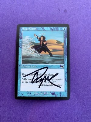 MTG Magic Sea’s Claim Signed Artist Proof X1 Onslaught Alan Pollack - Image 1 of 2