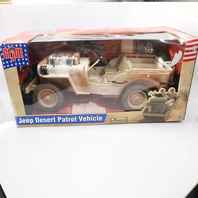 G.I. Joe Willys Jeep Desert Patrol Vehicle Hasbro 53311 Truck for 12" 1/6 Figs - Image 1 of 4