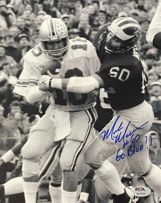 Mark Messner Signed Autographed Michigan Wolverines 8x10 Photo CHOF PSA/DNA - Image 1 of 2