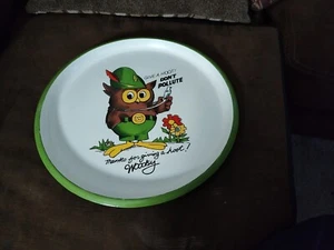MIDCENTURY MCM Green Serving Tray, 1970s Woodsy - Picture 1 of 8
