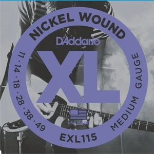 D'Addario EXL115 Blues Jazz / Rock Electric Guitar Strings Medium .011 - .049 - Picture 1 of 3