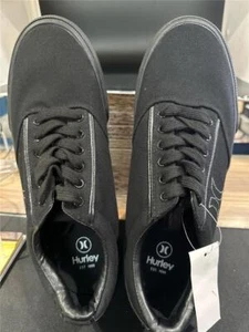 Scarpe sneakers stringate Hurley uomo ARLO LACE in tela nere - Foto 1 di 9