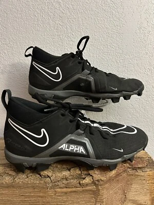 Chuteiras de futebol Nike Alpha Meneance 3 Sharks masculinas 11 preto branco cinza CV0584-010 - Imagem 1 de 4