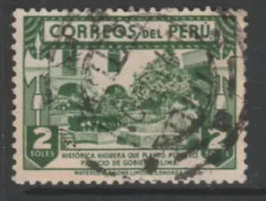 Peru 1938 Imprint Waterolw & Sons 2s Used A18P22F156 - Picture 1 of 1