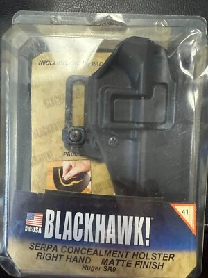 BLACKHAWK! SERPA  Belt Holster for Ruger SR9   Right Hand - Black... - Image 1 of 2