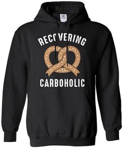 Recovering Carboholic Unisex Hoodie Sweatshirt Funny Food Humor Gift - Bild 1 von 10