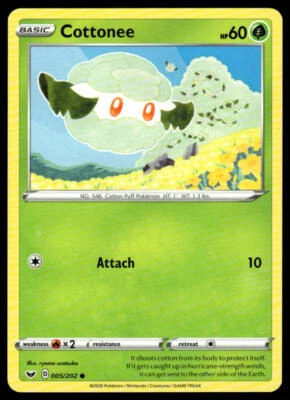 SWSH01: Sword & Shield Base Set #005/202 Cottonee - Image 1 of 2
