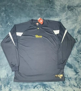 Camisa de manga larga de los NFL LA Rams en muy buen estado ropa de imagen rendimiento gris azulado talla XL nueva con etiquetas - Imagen 1 de 10
