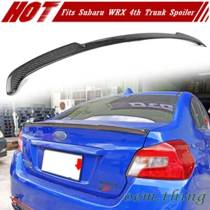 Fit For Subaru WRX STI Sedan Rear Trunk Spoiler Wing R Style 2021 Carbon Fiber - Bild 1 von 6
