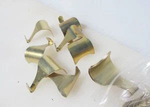 Vintage Iron Picture Rail Hook Hanging Frame Hooks Hangers Gold - £2each - Picture 1 of 8