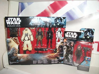 star wars ROGUE ONE MOROFF MULTIPACK & JYN ERSO FIGURE BUNDLE/JOB LOT NEW - Image 1 of 3