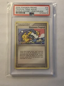PSA 3 2006 Worlds PORTUGIESISCH tropische Gezeitenwelle Pokemon Promo 036 - Fehlgrad? - Bild 1 von 8