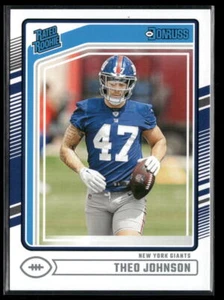 2024 Donruss #357 Theo Johnson New York Giants novato - Imagen 1 de 2