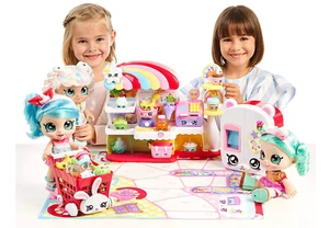 Kindi Kids Jessicake with Kindi Kids Fun Play Supermarket, Shopkins and Playmat