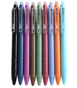 Vintage 9 Colors Erasable Gel Ink Pens 0.5mm Point Assorted Erasable Gel Pen Ret - Picture 1 of 7