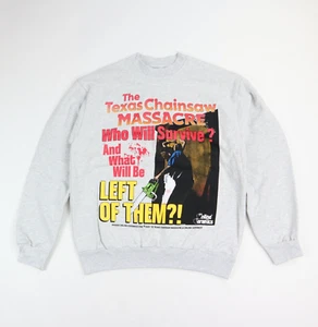 Felpa Online Ceramics x Texas Chainsaw Massacre Gilet Grigia M Media NUOVA - Foto 1 di 9