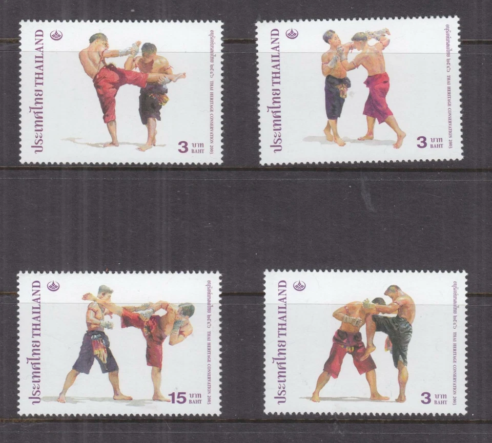 TAILANDIA, 2003 Kick Boxing Set de 4, mnh. Foto 1 de 1
